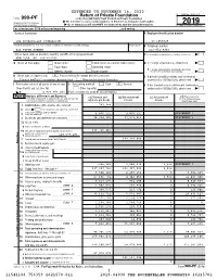990-PF Or Section 4947(A)(1) Trust Treated As Private Foundation | Do Not Enter Social Security Numbers on This Form As It May Be Made Public