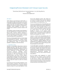 Integrating Remote Attestation with Transport Layer Security