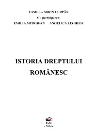 Istoria Dreptului Românesc