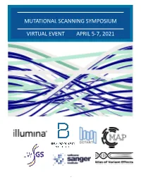 Mutational Scanning Symposium Virtual Event