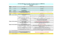 Program of CHAOS2011 Conference