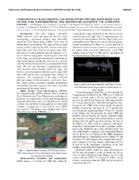 Compositional Characteristics and Trends Within the Vera Rubin Ridge, Gale Crater, Mars As Determined by Apxs: Sedimentary, Diagenetic and Alteration History L