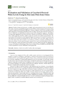 Evaluation and Validation of Cryosat-2-Derived Water Levels Using in Situ Lake Data from China