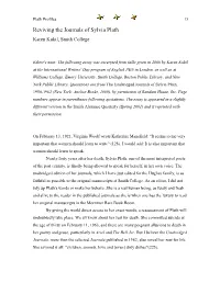 Reviving the Journals of Sylvia Plath