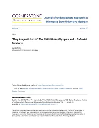 The 1960 Winter Olympics and US-Soviet Relations