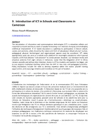 9. Introduction of ICT in Schools and Classrooms in Cameroon