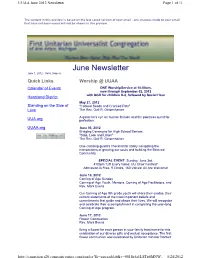 June Newsletter