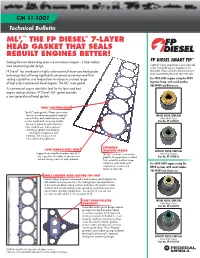 Ml7,™ the Fp Diesel® 7-Layer Head Gasket That Seals Rebuilt Engines Better!