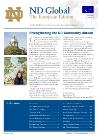 ND Global Fall 2009 the European Edition Volume 4