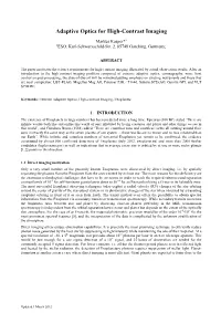 Adaptive Optics for High-Contrast Imaging