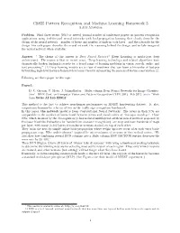 CS855 Pattern Recognition and Machine Learning Homework 3 A.Aziz Altowayan
