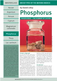 Phosphorus, Derived from the Greek, Bearer