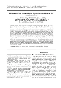 Phylogeny of the Cetrarioid Core (Parmeliaceae) Based on Five