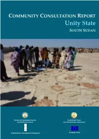 Unity State SOUTH SUDAN