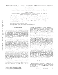 Arxiv:0902.0560V2 [Gr-Qc] 6 Apr 2009 Tween (See, Gravitation of Theory [2])