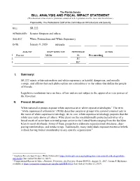 Bill Analysis and Fiscal Impact Statement
