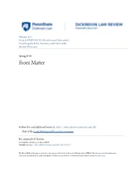 Front Matter