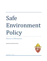 Safe Environment Policy