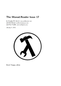 The Monad.Reader Issue 17 by Douglas M