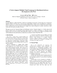 A Tool to Support Multiple Visual Languages for Distributed Software Development on the Web