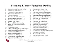 CS1313 Standard Library Functions Lesson