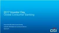 Global Consumer Banking