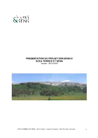PRESENTATION DU PROJET DON BOSCO SCEA TERRES ET SENS Version : 25/11/2020