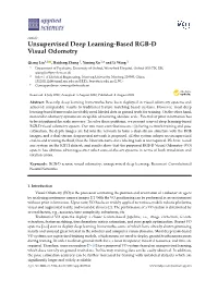Unsupervised Deep Learning-Based RGB-D Visual Odometry