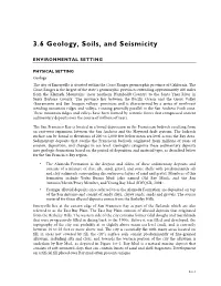 3.6 Geology, Soils, and Seismicity