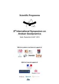 8Th ISAG Programme