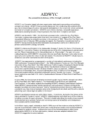 AIDWYC the Association in Defence of the Wrongly Convicted