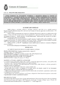 Bando Comune Camaiore
