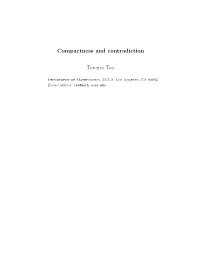 Compactness and Contradiction Terence