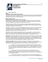 Final Board of Education Action Item Summary 9.20.18 Page 1 of 29