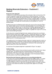 Barking Riverside Extension – Factsheet C Viaduct
