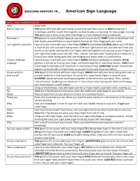 Building Rapport in American Sign Language.Pdf