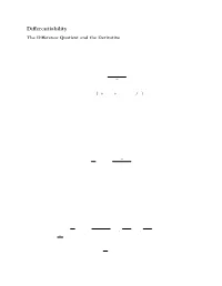 Differentiability
