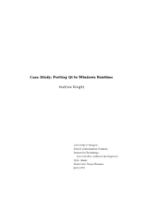 Qt for Windows Runtime Is Prepared with These Trends in Mind