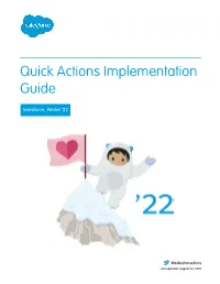 Quick Actions Implementation Guide