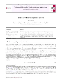 Some New Pascal Sequence Spaces