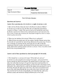 Class Notes Class: IX Subject: English Topic: the Sound of Music Prepared By: Uttam Kumar Dutta