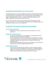 Highmark Vision Coverage Makes It Easy to Get Vision Care