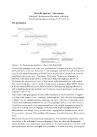 Prosodic Systems: Austronesia Nikolaus P