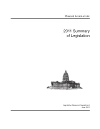2011 Summary of Legislation