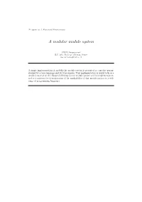 A Modular Module System
