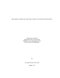 Reel Hope: Literature and the Utopian Function of Adaptation