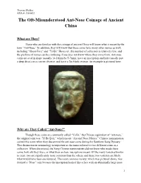 The Oft-Misunderstood Ant-Nose Coinage of Ancient China