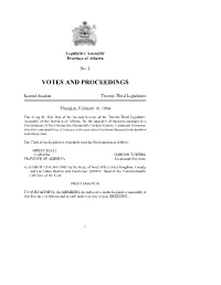 Votes and Proceedings
