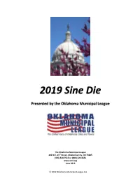 2019 Sine Die