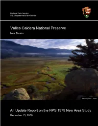 An Update Report on the NPS 1979 New Area Study